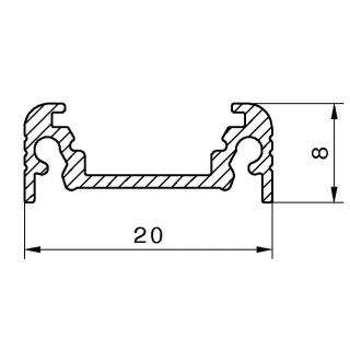 PROFIL ALUMINIOWY LED SURFACE 2M