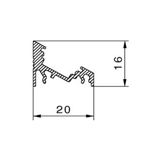 PROFIL ALUMINIOWY LED CORNER 2M