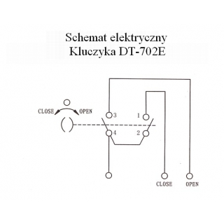 KLUCZYK ELEKTRYCZNY DO ROLET DT-702E